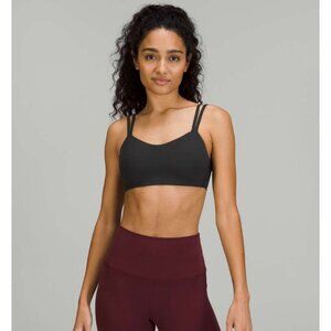 Lululemon Like a Cloud Ribbed Bra *Light Support, B/C Cup Black Sz 14